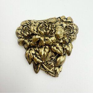 Vintage Dress Clips Scarf Clip Floral Design Bass color